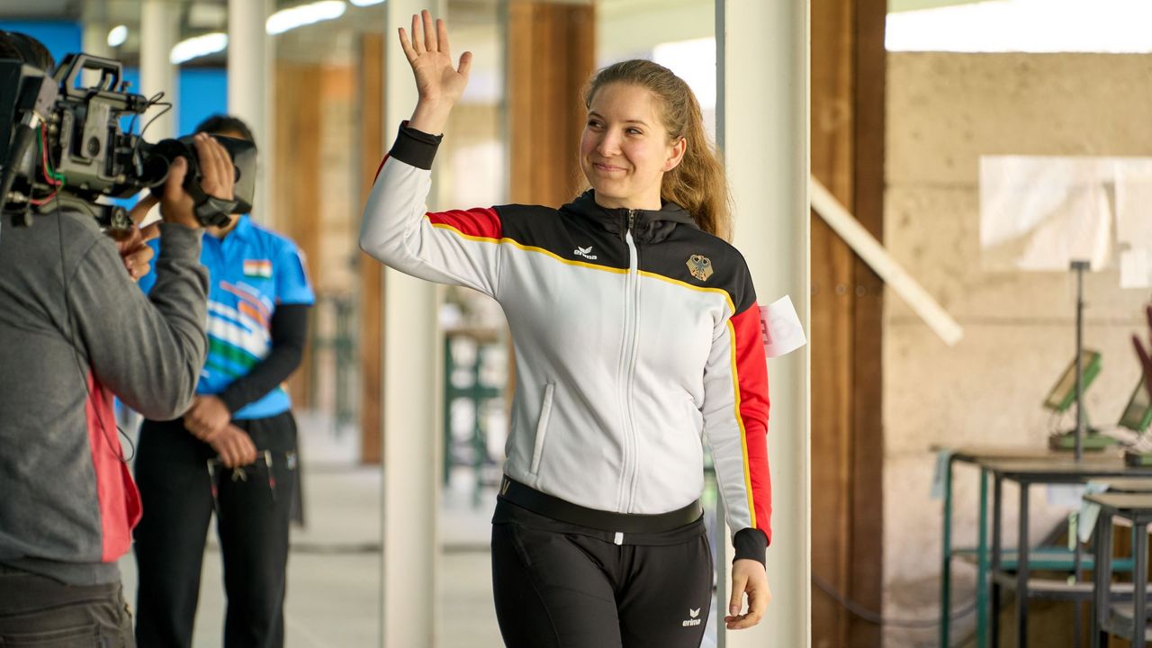 Foto: ISSF / Stand einmal mehr im Rampenlicht auf internationaler Bühne: Doreen Vennekamp