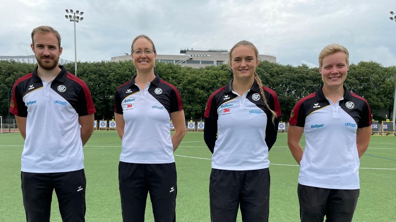 Foto: DSB / Das Tokio-Team, vorbehaltlich der DOSB-Nominierung: Florian Unruh, Lisa Unruh, Charline Schwarz und Michelle Kroppen (v.l.).