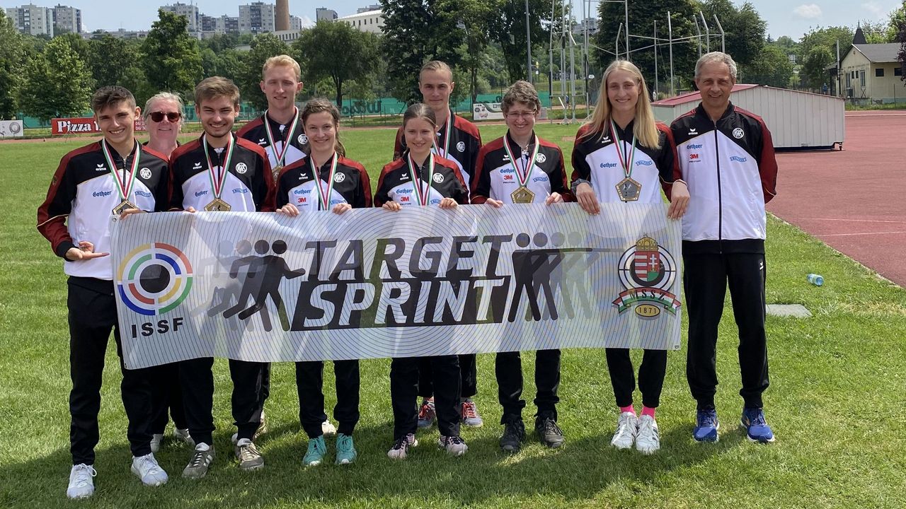 Foto: DSB / Das erfolgreiche deutsche Target Sprint-Team beim Grand Prix in Ungarn.