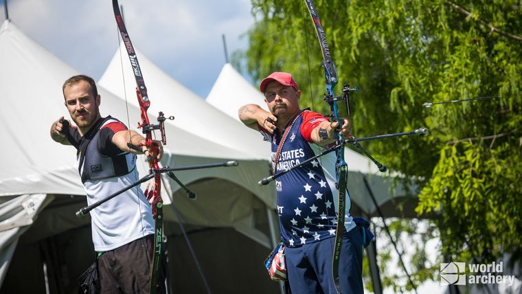 Foto: World Archery / Historisch! Bei den World Games in Birmingham/USA bezwang Florian Unruh im Goldfinale US-Legende Brady Ellison.