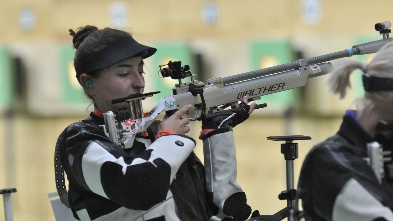 Foto: Harald Strier / Denise Palberg war beste deutsche Luftgewehrschützin im Einzel-Wettkampf.