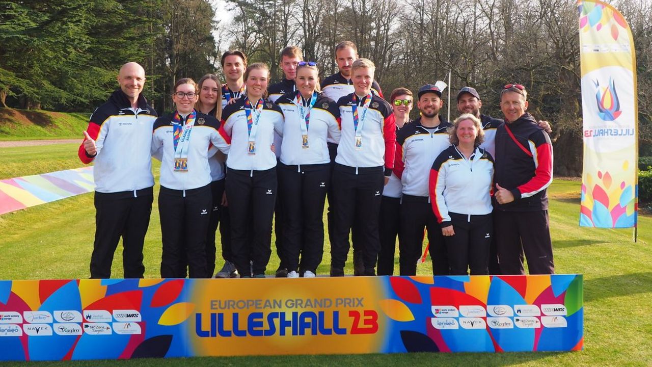 Foto: WAE / Das deutsche Recurve-Team hatte einen gelungenen Saisonauftakt in Lilleshall.