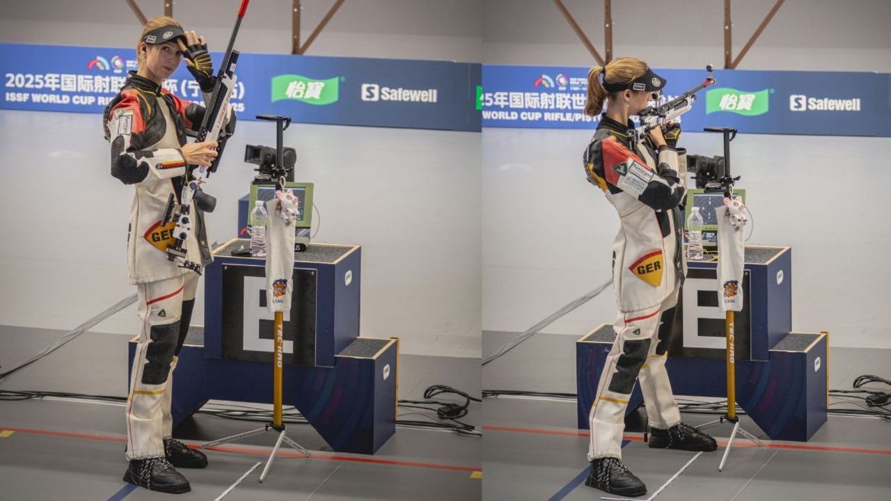Fotos: David Koenders / Zweimal trat Anna Janßen beim Weltcup in Ningbo in Einzelfinals an, zweimal stand sie im Finale. 