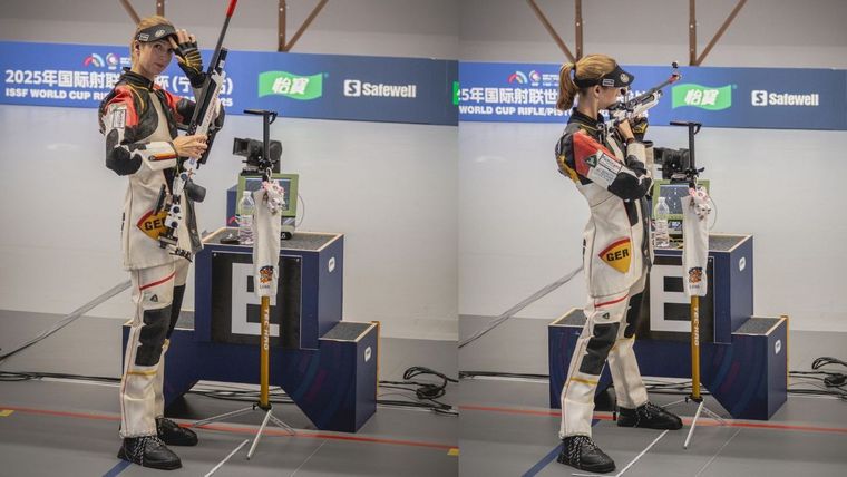 Fotos: David Koenders / Zweimal trat Anna Janßen beim Weltcup in Ningbo in Einzelfinals an, zweimal stand sie im Finale. 