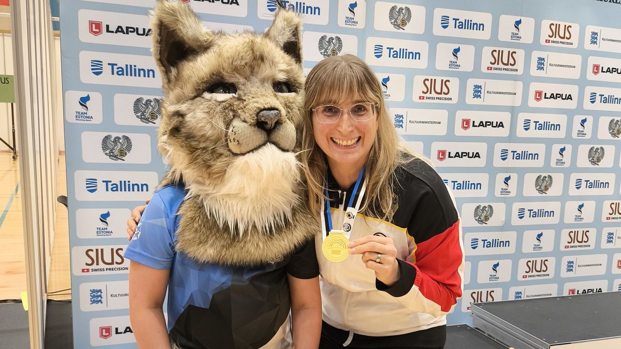 Foto: DSB / Daniela Vogelbacher gewann in Tallinn sensationell die Goldmedaille im Laufende Scheibe 10m Mix.