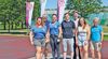 Foto: BSSB / Das BSSB-BSG-Olympia-Team vor der Abreise, v. l. Lorena Müller, Ralf Horneber (Golf), Ronja Reichlmayr, Tobias Hartl, Stefan Hess, Amanda Mikicz und Petra Horneber.