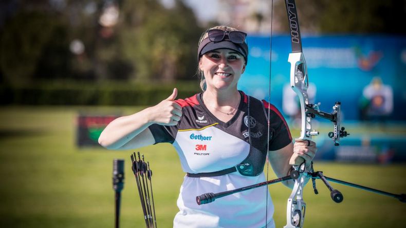 Foto: World Archery / Es läuft bei Katharina Bauer.