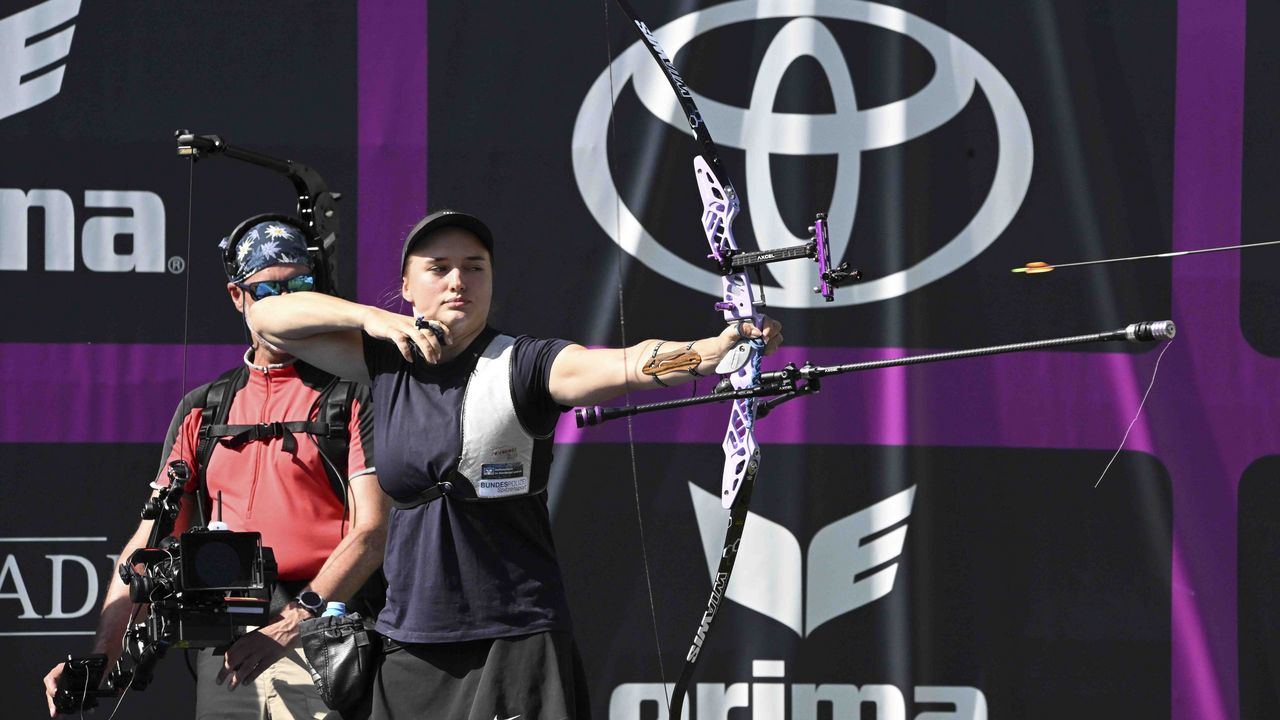 Foto: Eckhard Frerichs / Team-Weltmeisterin Charline Schwarz ließ ihre Pfeile zum Titel gekonnt fliegen.