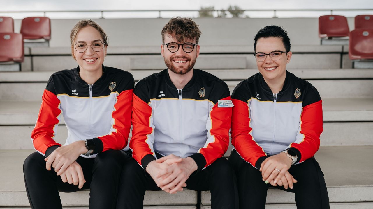 Foto: Lisa Pickl / Das Olympia-Trio von Paris 2024 Anna Janßen, Maximilian Ulbrich und Lisa Grub will sich nun für die WM in Kairo qualifizieren.