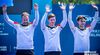 Foto: World Archery / Eine starke Turnierleistung mit Silber belohnt: Florian Unruh, Jonathan Vetter und Moritz Wieser.