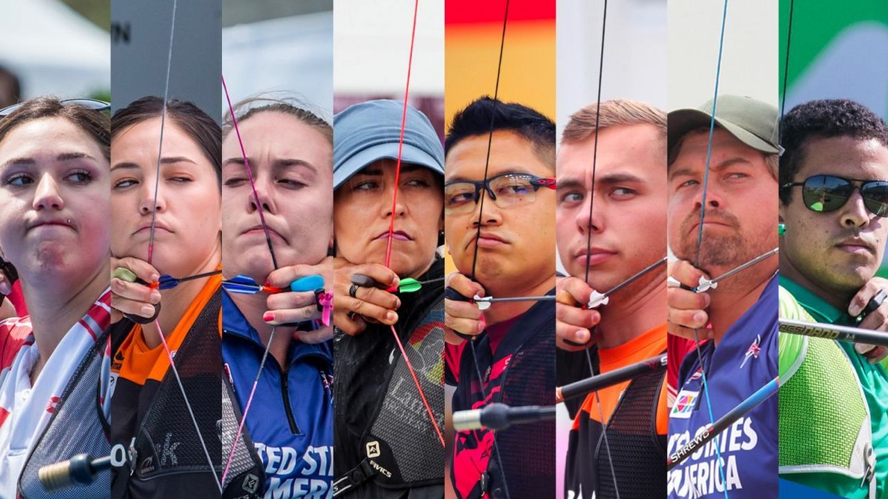 Foto: WA / Diese acht Recurve-Schützinnen und Schützen nehmen am Online-Turnier der WA teil.