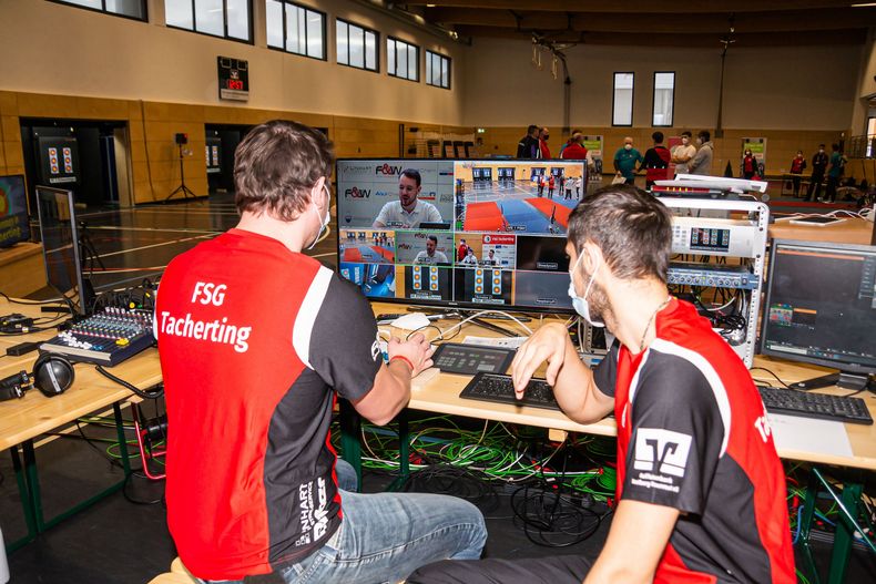 Foto: Foto Lamprecht / Die FSG Tacherting streamte zum wiederholten Mal die Wettkämpfe live bei Sportdeutschland.TV Foto: Foto Lamprecht / Die FSG Tacherting streamte zum wiederholten Mal die Wettkämpfe live bei Sportdeutschland.TV