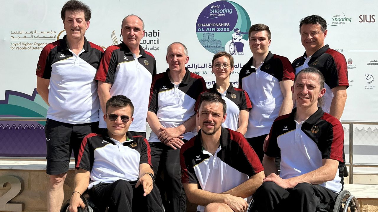 Foto: Rudi Krenn / Das deutsche Para-Team bei der WM in Al Ain (es fehlten Thomas Höfs und Marc Unbescheiden).