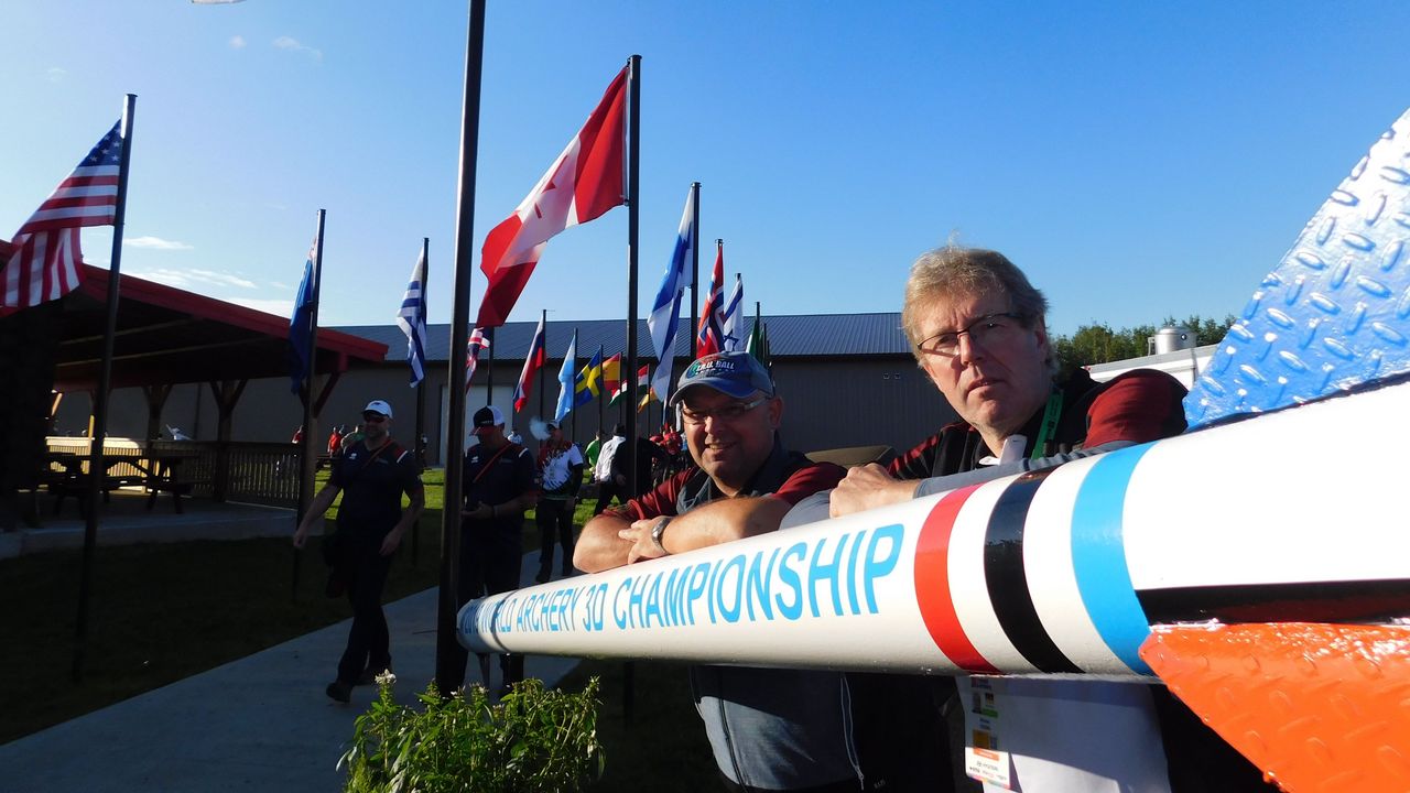 Foto: Peter Lange / Jens Asbach (links) und Michael Feuring in Lac la Biche.