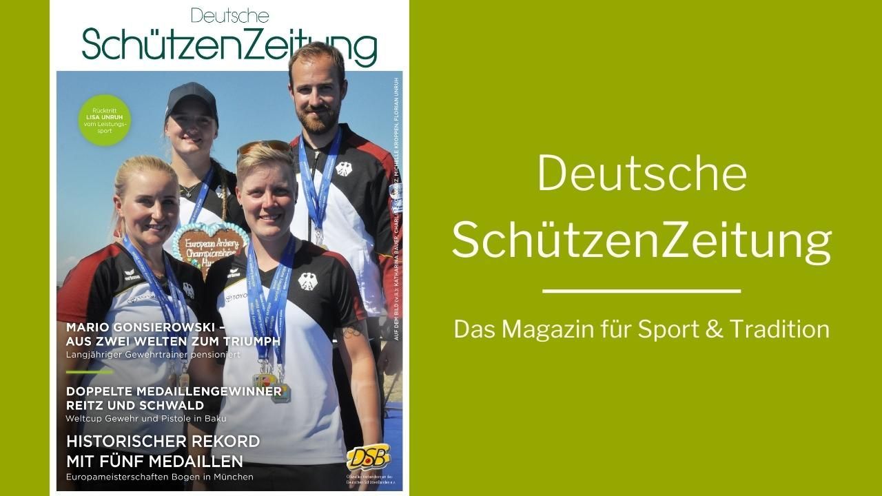 Deutsche SchützenZeitung: Bogensport mit EM im Mittelpunkt – und zwei Abschiede