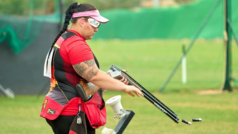 Foto: ISSF / Kathrin Murche zeigte wie auch ihr Partner Tim-Luka Schmidt eine gute Leistung und somit belegte das Duo den 13. Platz.