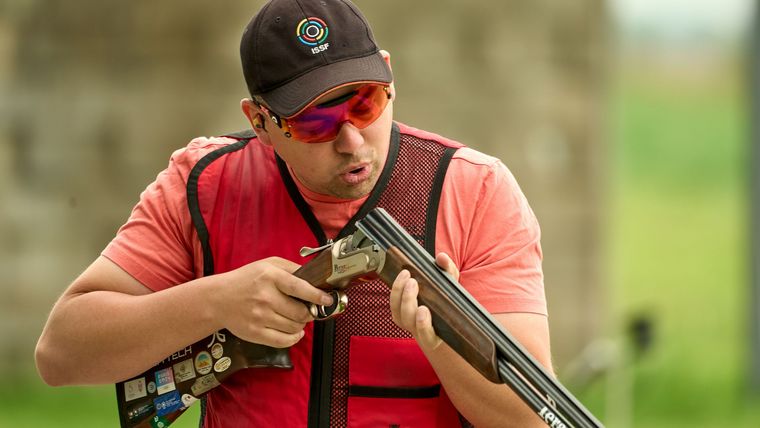 Foto: ISSF / Einmal durchpusten! Sven Korte und die deutsche Flinten-Elite schossen in Schale Teil eins der WM-/EM-Qualifikation im Rahmen der 1. Rangliste.