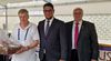 Foto: DSJ / Claus Hornung wurde für seine langjährige ehrenamtliche Tätigkeit vom ISSF Technical Delegate Oscar Martinez und von DSB-Vizepräsident Jugend Stefan Rinke gewürdigt.