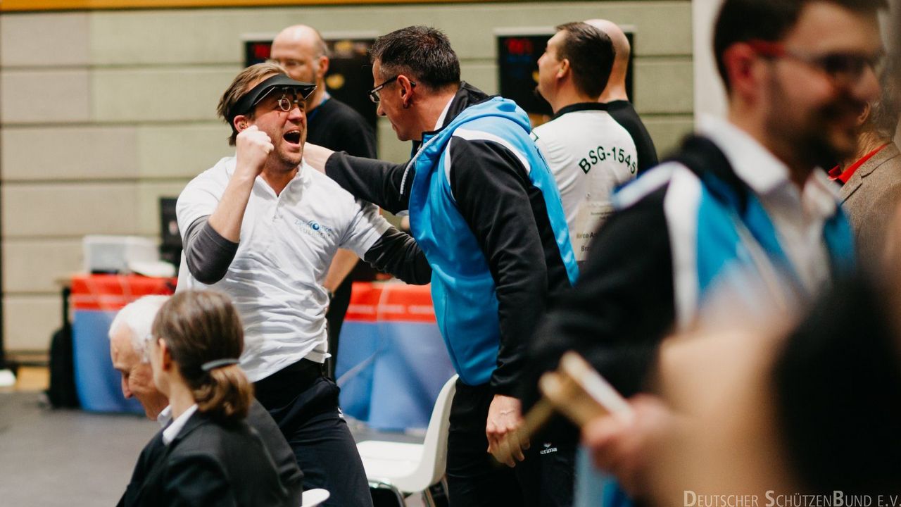 Foto: DSB / Pure Freude bei René Potteck als er vom Meistertitel im letzten Jahr erfuhr.