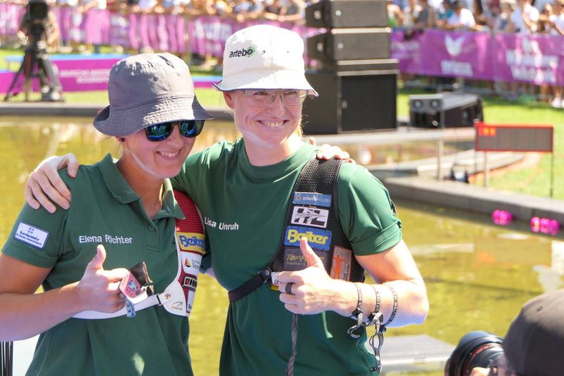 Foto: Frank Heinen / Die letztjährigen Finalistinnen Elena Richter (links) und Lisa Unruh gewannen von den letzten fünf DM-Auflagen vier Titel.