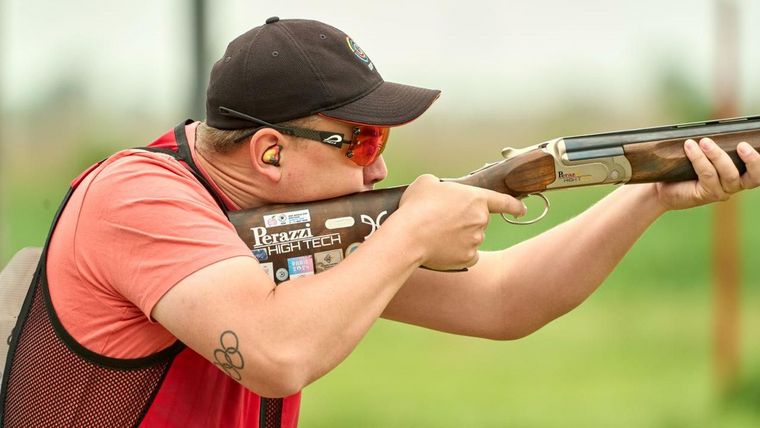 Foto: ISSF / Hochkonzentriert und treffsicher zu Silber beim Weltcup in Almaty: Sven Korte.