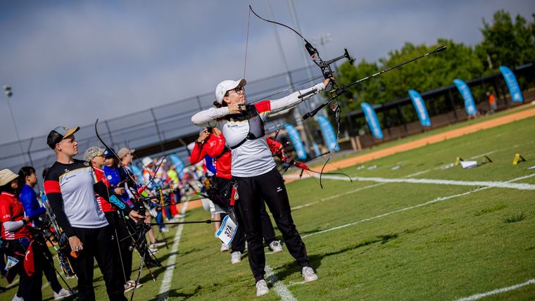 Foto: World Archery / Elisa Tartler und Michelle Kroppen wollen an die z.T. starken Leistungen der ersten zwei Weltcups anknüpfen.