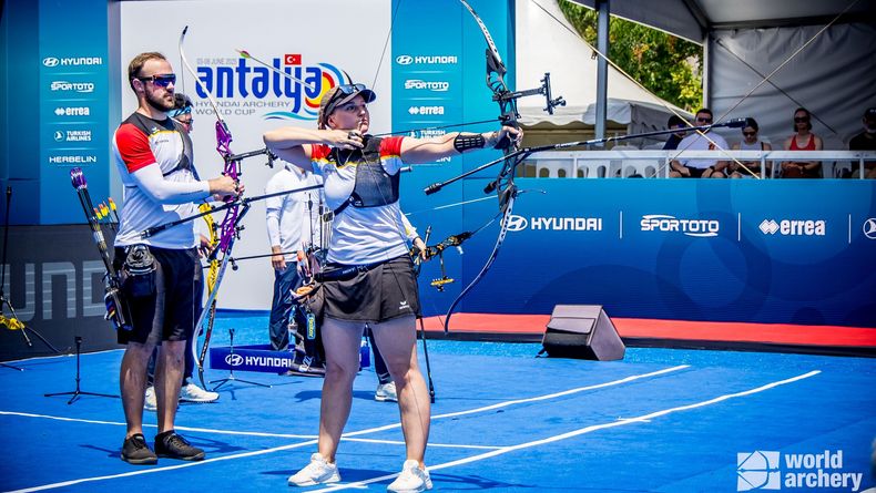 Foto: World Archery / Katharina Bauer will unbedingt zur WM, Florian Unruh pausiert aus erfreulichen privaten Gründen. Foto: World Archery / Katharina Bauer will unbedingt zur WM, Florian Unruh pausiert aus erfreulichen privaten Gründen.