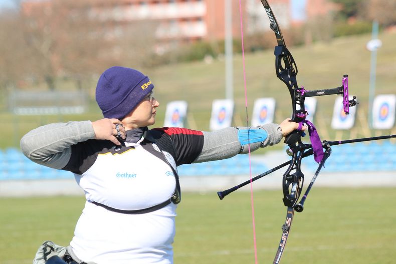 Foto: Archery Europe / Veronika Haidn Tschalova war als Vierte bestes DSB-Schützin in Porec.