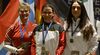 Foto: Peter Lange / Die neue Europameisterin Judith Wenzl umrahmt von der Norwegerin Monicha Nergaard und der Italienerin Sabrina Vannini.