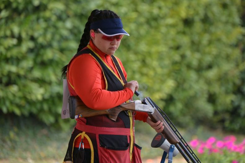 Foto: Trap Concaverde / Kathrin Murche hatte sich in Lonato mehr als Platz 29 erhofft. Foto: Trap Concaverde / Kathrin Murche hatte sich in Lonato mehr als Platz 29 erhofft.