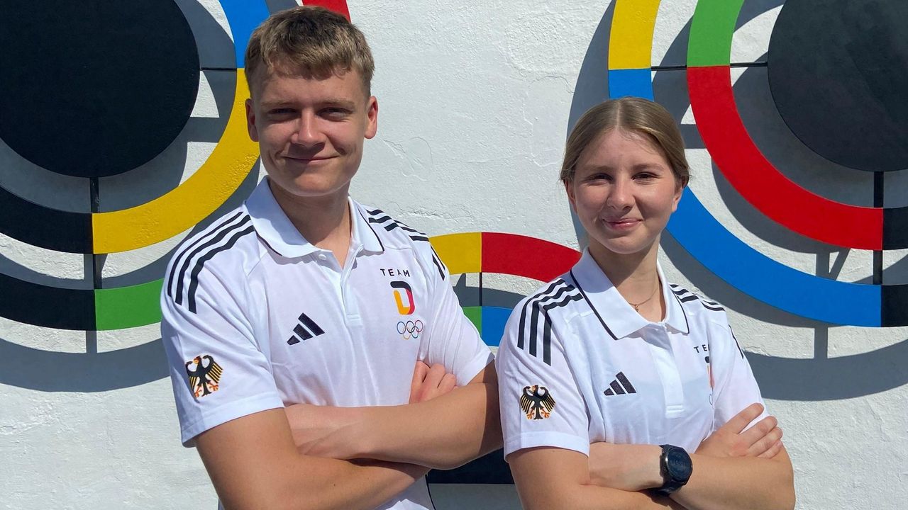 Foto: DSB / Vertreten die deutschen Farben bei dem EYOF in der Disziplin Pistole: Theodor Findeisen & Charlotte Laube