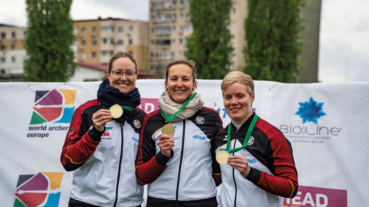 Foto: Marcel Trachsel / Lisa Unruh, Elena Richter und Michelle Kroppen gehen für den DSB bei der WM an den Start.