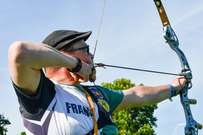 Foto: Eckhard Frerichs / Frank Plitt stellte mit dem Blankbogen einen neuen Deutschen Rekord in der Mastersklasse auf.