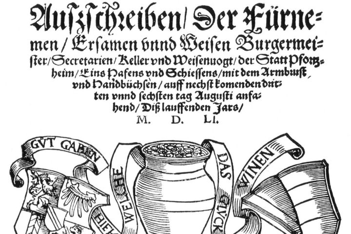 Ladbrief Pforzheim, 1551