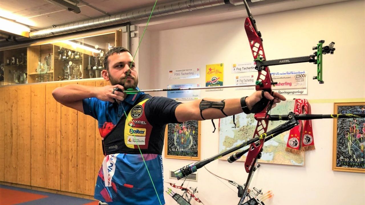 Foto: FSG Tacherting / Auf dem Stand der FSG Tacherting lief Felix Wieser zu Höchstform auf und schoss sich auf Position eins beim "Meisterschützen international".