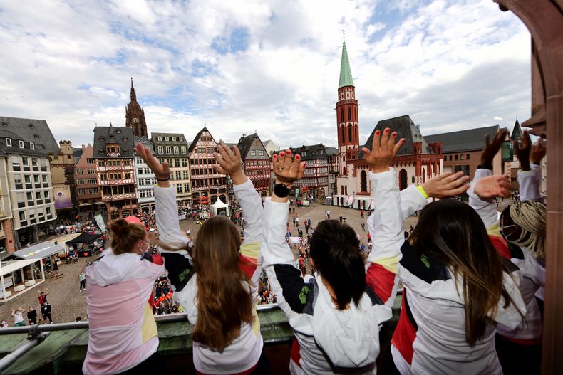 Bild: Team Deutschland / Picture Alliance / Ein gemeinsamer Abschluss als Team D stärkte noch einmal das Teamgefühl. Bild: Team Deutschland / Picture Alliance / Ein gemeinsamer Abschluss als Team D stärkte noch einmal das Teamgefühl.