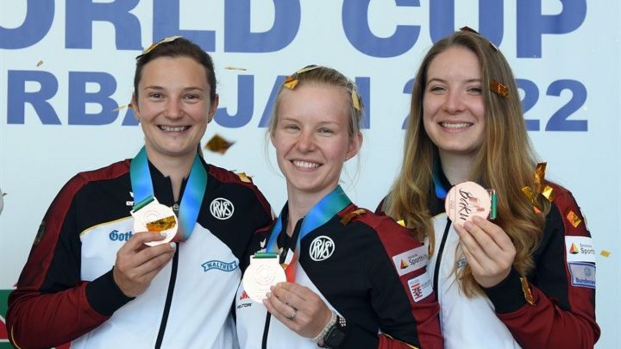 Foto: ISSF / Nach Bronze im Teamwettbewerb mit der Luftpistole durch Sandra Reitz, Svenja Berge und Doreen Vennekamp lief es für die deutschen Frauen mit der Sportpistole nicht so gut.