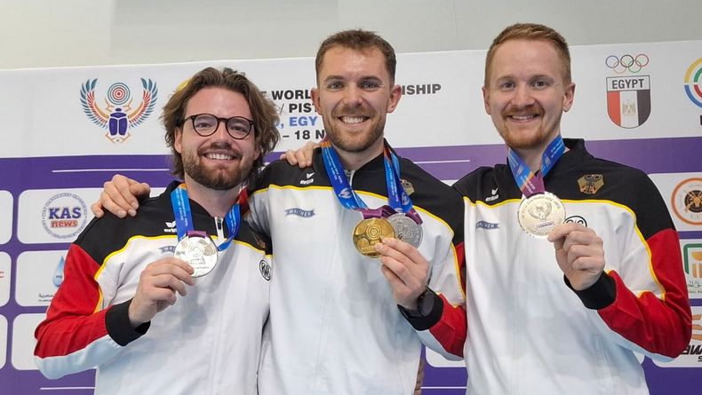 Foto: DSB / Das Silberteam mit Maximilian Ulbrich, Maximilian Dallinger und Daniel Bühlmeyer. Foto: DSB / Das Silberteam mit Maximilian Ulbrich, Maximilian Dallinger und Daniel Bühlmeyer.
