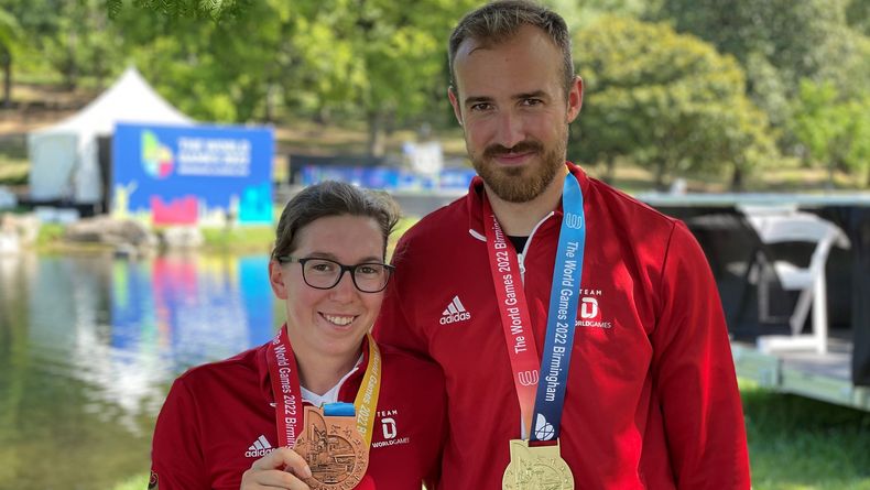 Foto: DSB / Vor drei Jahren gewannen Elisa Tartler Bronze und Florian Unruh Gold bei den World Games in Birmingham/USA.
