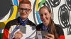 Foto: DSB / Strahlen mit der Silbermedaille: Annabelle Lotter und Benedikt Ascher nach ihrem Coup im Luftgewehr Mixed.