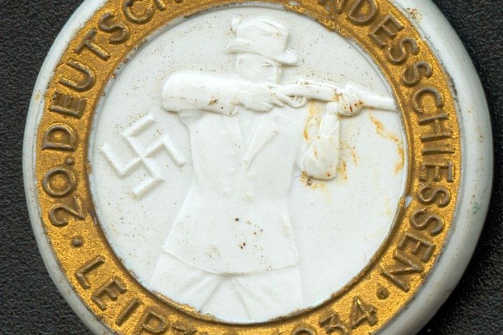 Porzellanmedaille Meissen Bundesschießen, 1934