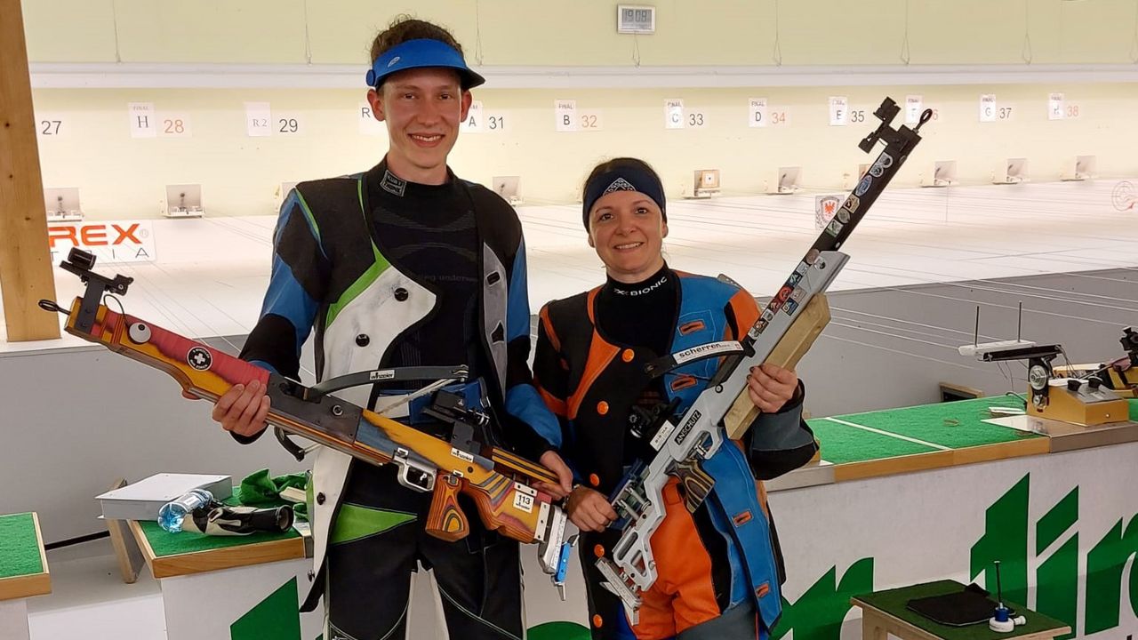 Foto: privat / Markus Peschel und Sandra Reimann nach dem Weltcupsieg in Innsbruck. In München will das Duo wieder ganz vorne landen.