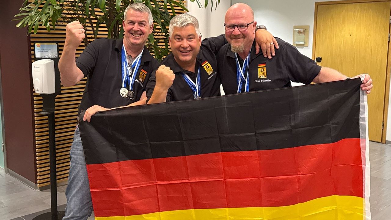 Foto: privat / Das deutsche Benchrest-Team konnte in Finnland über insgesamt vier Medaillen jubeln.