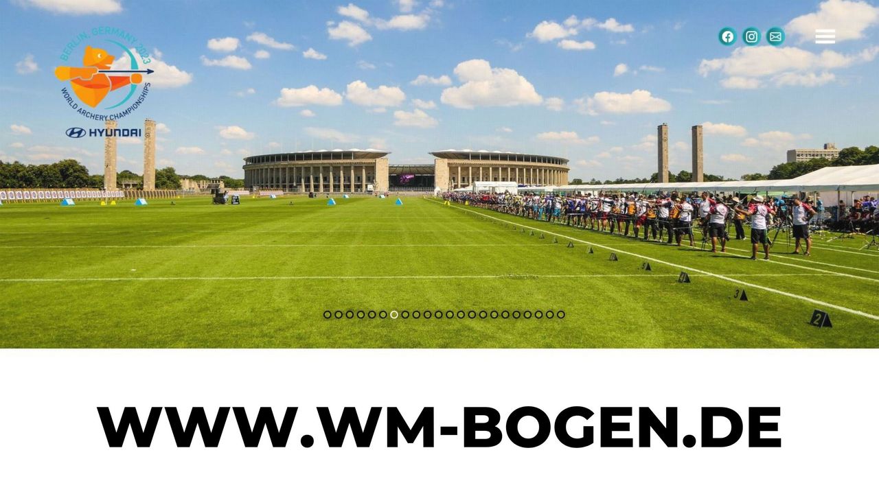 Bogen-WM Berlin Die WM-Website www.wm-bogen.de ist online