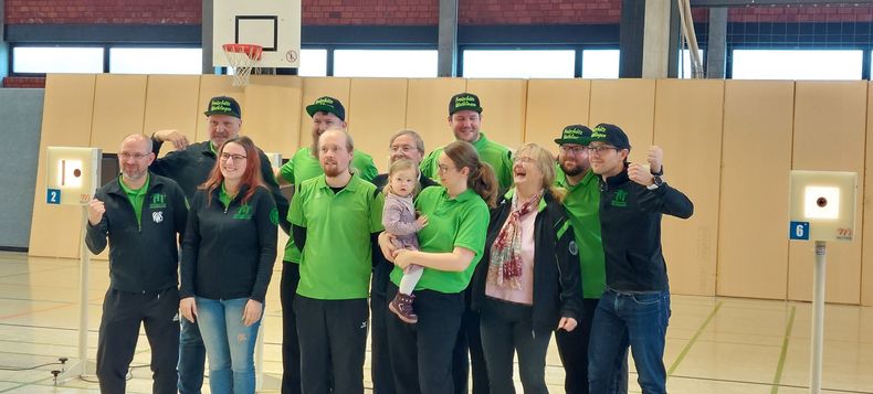 Foto: Freischütz Wathlingen / Großer Jubel beim Team von Freischütz Wathlingen über die erstmalige Qualifikation für das Bundesligafinale.