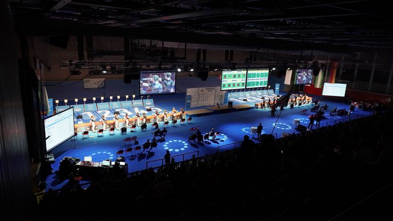 Foto: DSB / Wird auch die nächsten drei Jahre die Kulisse für die Bundesligafinals: Die Göbel Hotels Arena. Foto: DSB / Wird auch die nächsten drei Jahre die Kulisse für die Bundesligafinals: Die Göbel Hotels Arena.