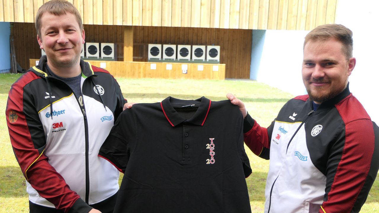 Foto: DSB / Christian Reitz und Oliver Geis werden - vorbehaltlich der Nominierung durch den DOSB - die deutschen Schnellfeuerpistolen-Schützen in Tokio vertreten.
