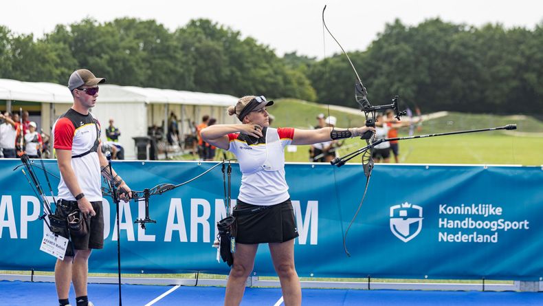Foto: World Archery Europe / Holen ebenfalls Gold im Mixed Team Recurve: Katharina Raab & Mathias Kramer.