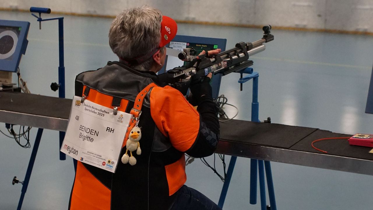 Foto: WSB / Brigitte Benden war die souveränste Deutsche Meisterin in Dortmund und setzte sich in der Klasse III der Seniorinnen durch.