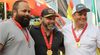 Foto: Martina Brandes / Simon Sommerfeld war der strahlende Sieger bei den Herren und siegte vor  Johann Rößle (links) und Hendrick Wienandts.